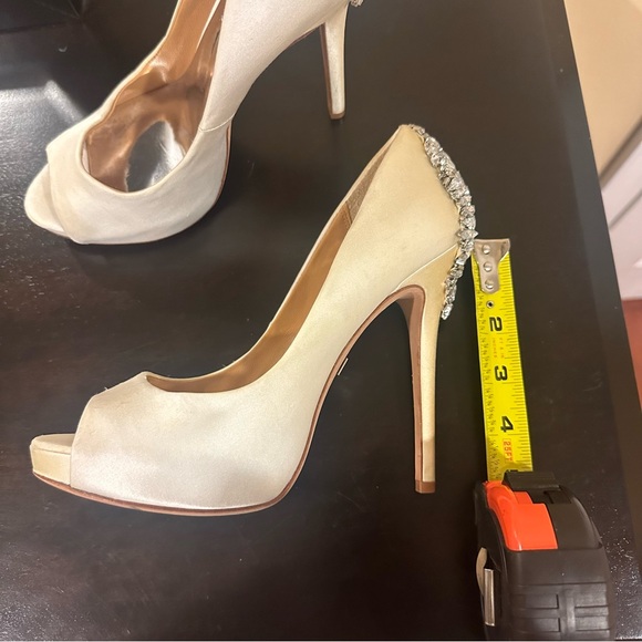 Badgley Mischka Kiara Bridal Pump Heel Size: 7.5 - Picture 10 of 11